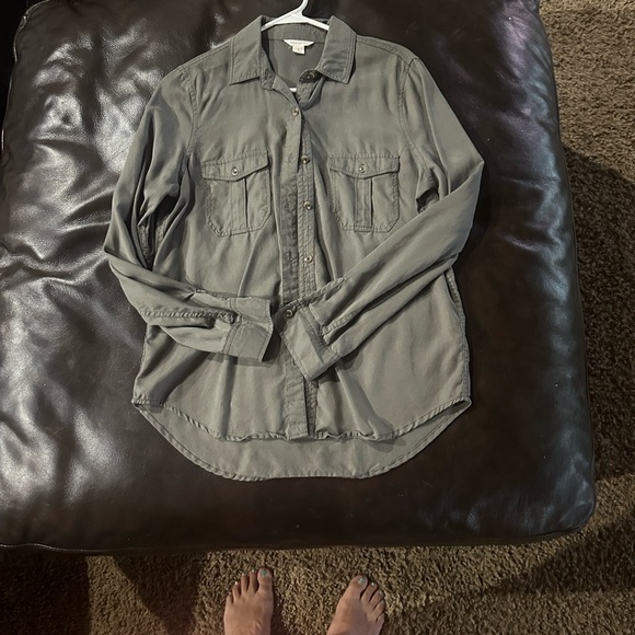 Aeropostale Tops - Aeropostale Green Button-Down Shirt